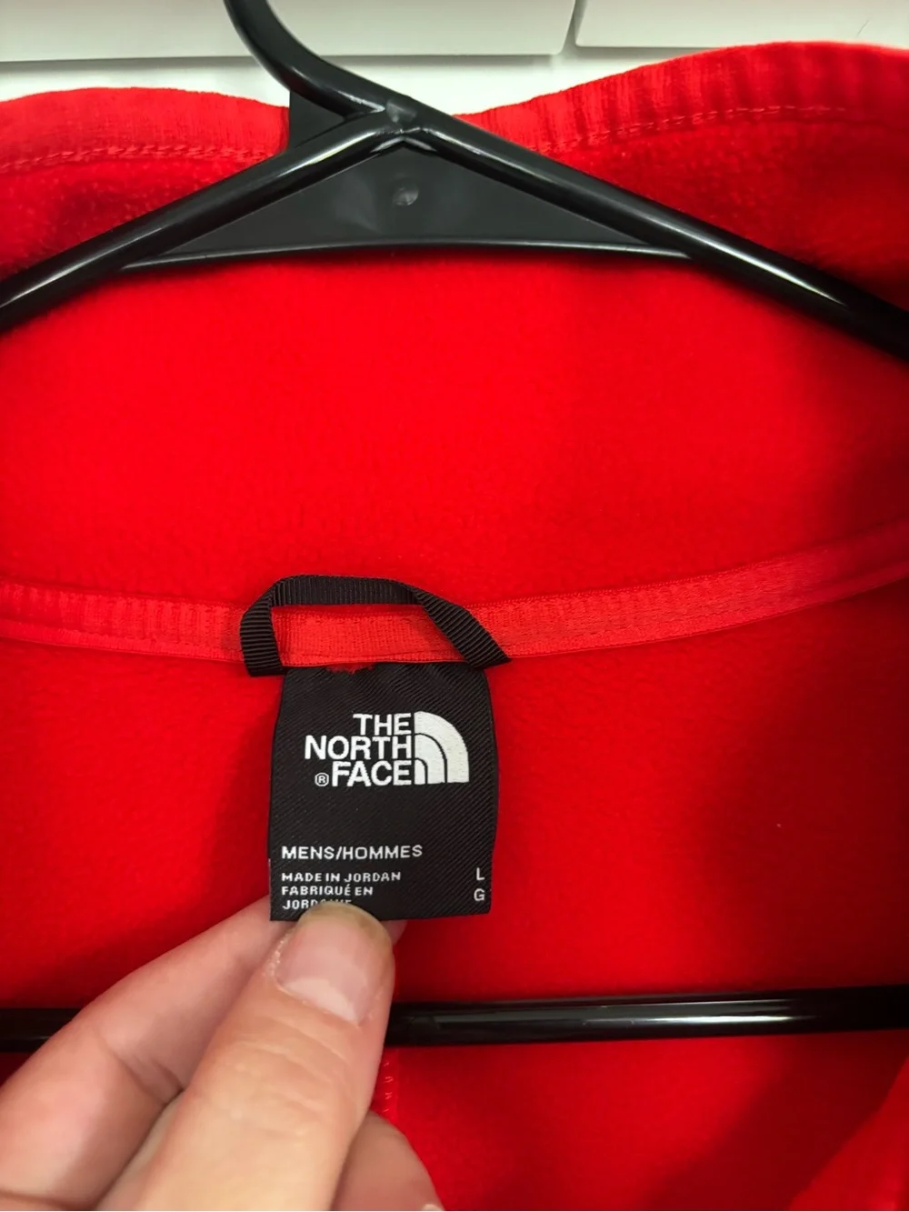 💎 The North Face Red Half-Zip Fleece Pullover